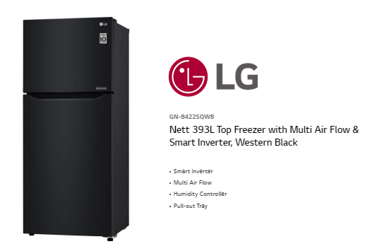 lg 393l fridge