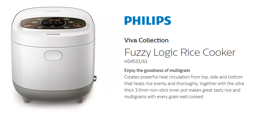 philips rice cooker hd4533