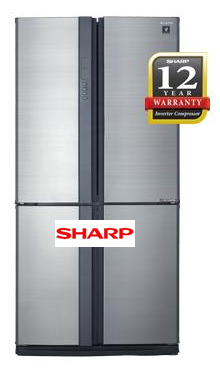 sharp fridge sjf85vmss