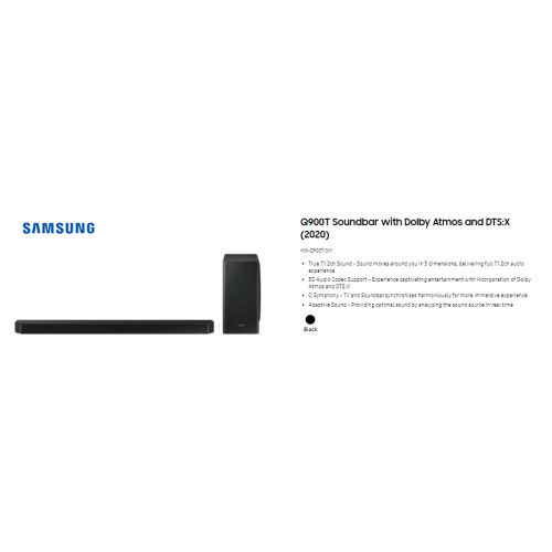 SAMSUNG Q900T Soundbar with Dolby Atmos and DTS:X HW-Q900T